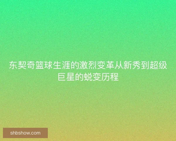 东契奇篮球生涯的激烈变革从新秀到超级巨星的蜕变历程 东契奇篮球生涯的激烈变革从新秀到超级巨星的蜕变历程